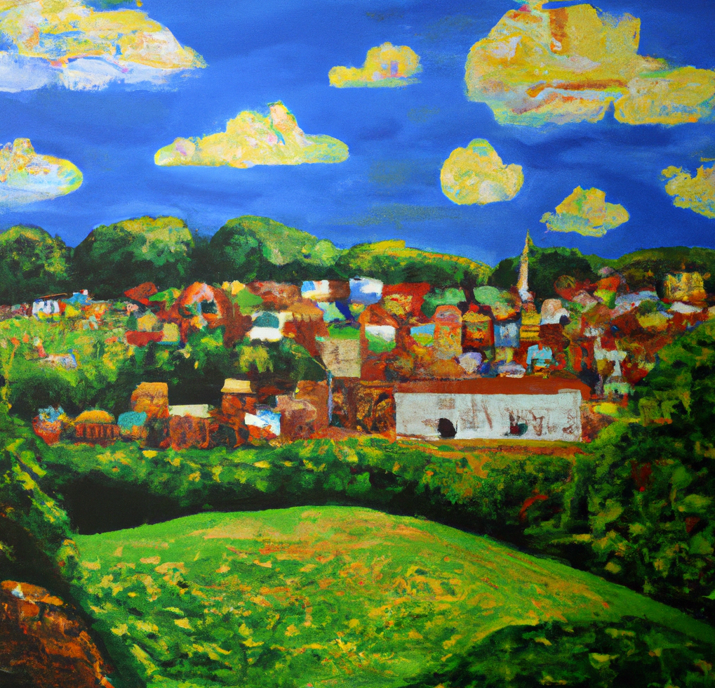 impressionist oil painting of sustainable development-1 impressionist oil painting of sustainable development-1